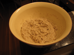 With more water, the dough is ready With more water, dough is ready